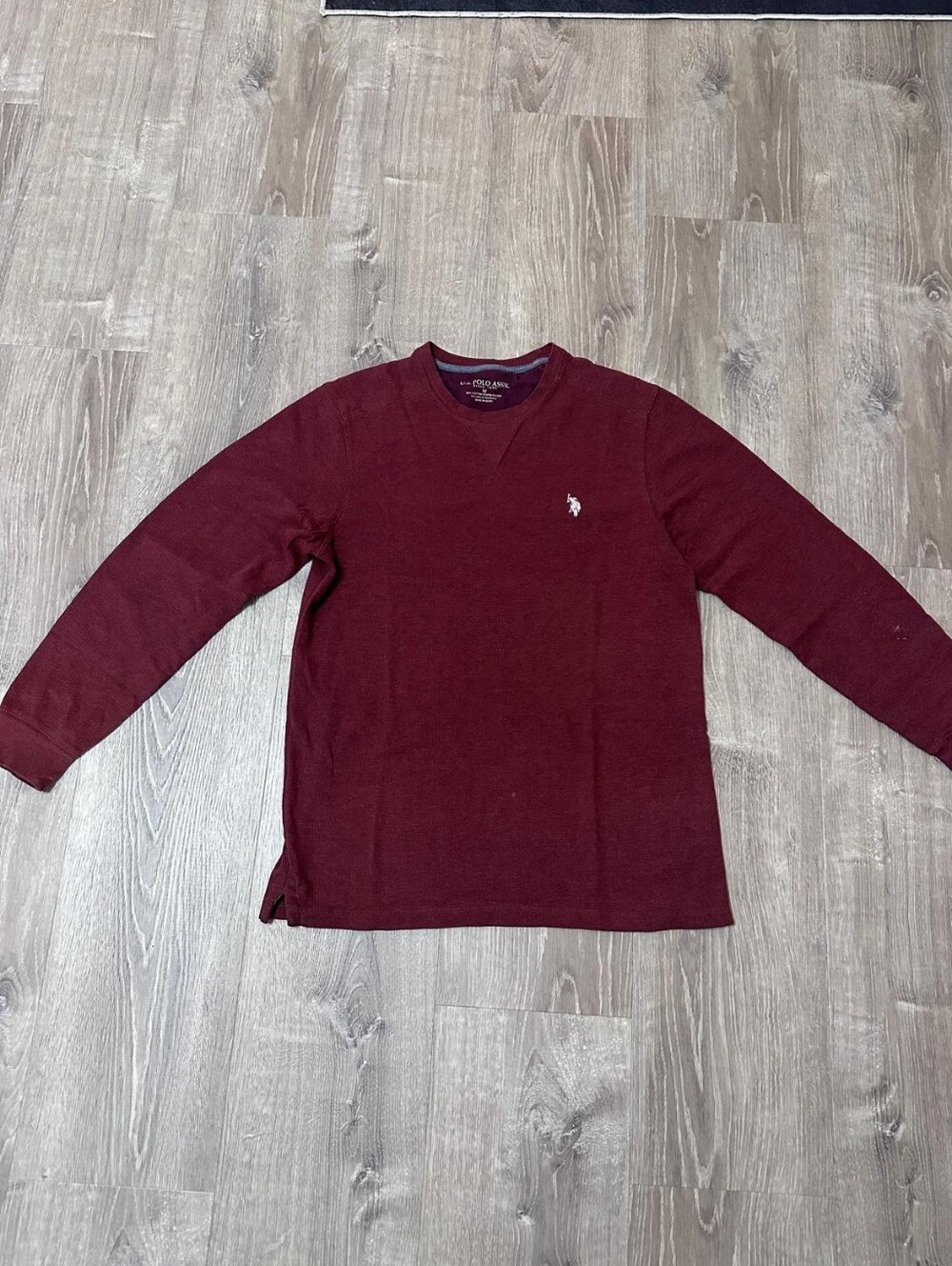 U.S. Polo Assn. Men’s Crewneck Sweater — Burgundy